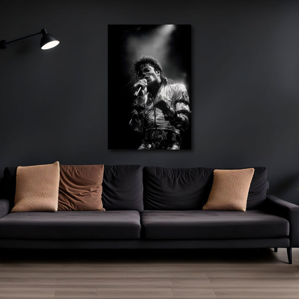 Musik Wandbild im Hochformat im Wohnraum