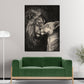 Löwen romantisches Motiv emotional Wandbild