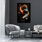 Koi Fische Yin Yang mit harmonischen Tönen Wandbild
