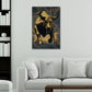Kraftvoller Bulle Gold Markt Dynamik Finanzen Wandbild