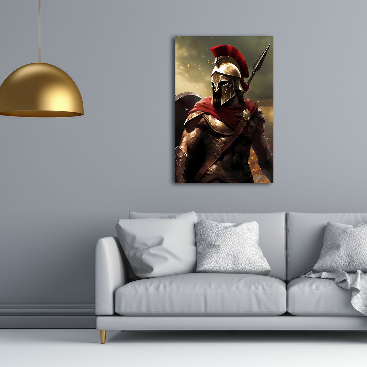 Krieger Antike Schlacht epischer Held Wandbild