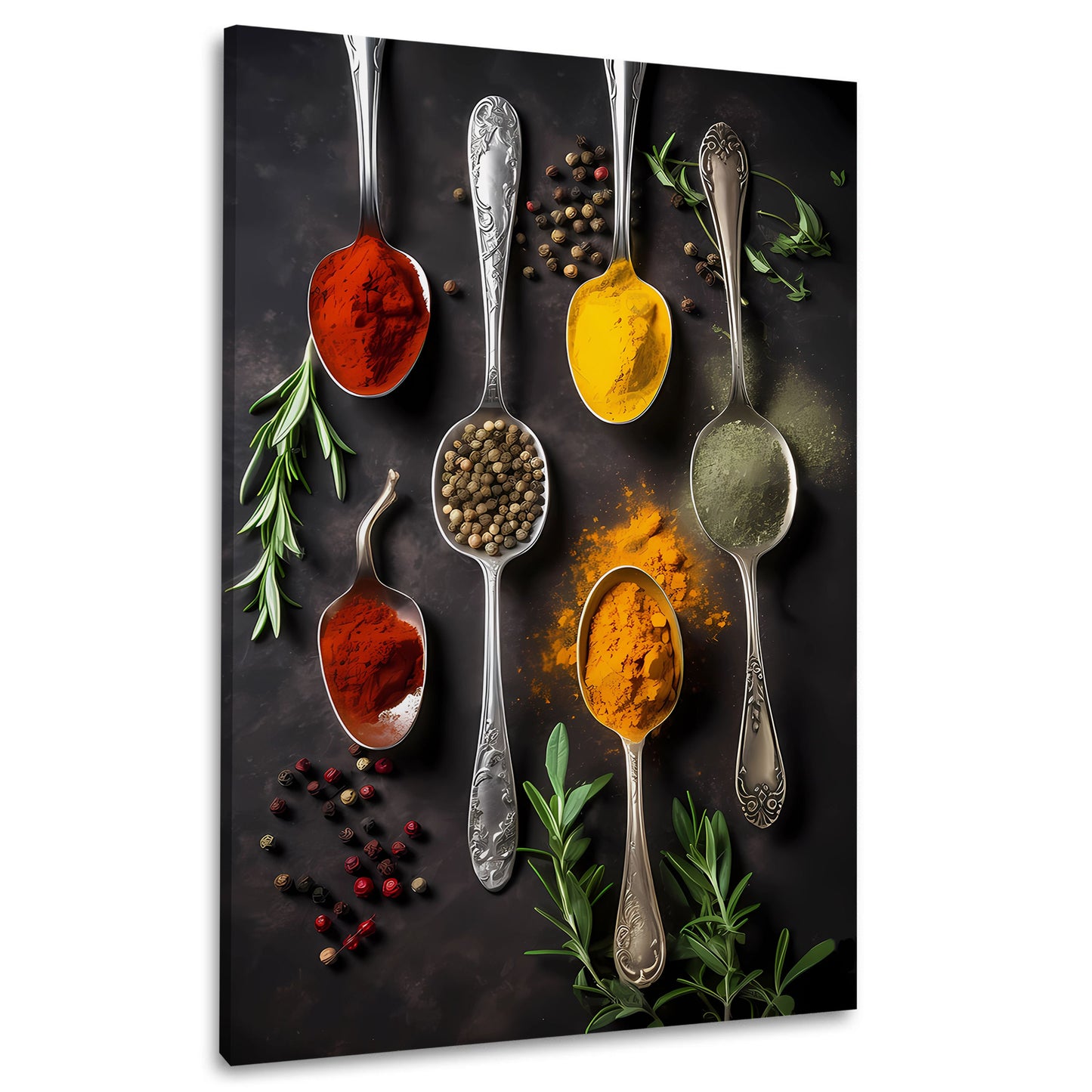 Kulinarische Vielfalt Kochkunst Food Art Wandbild