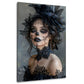 La Catrina Frauenporträt mit Rabe mystisches Wandbild