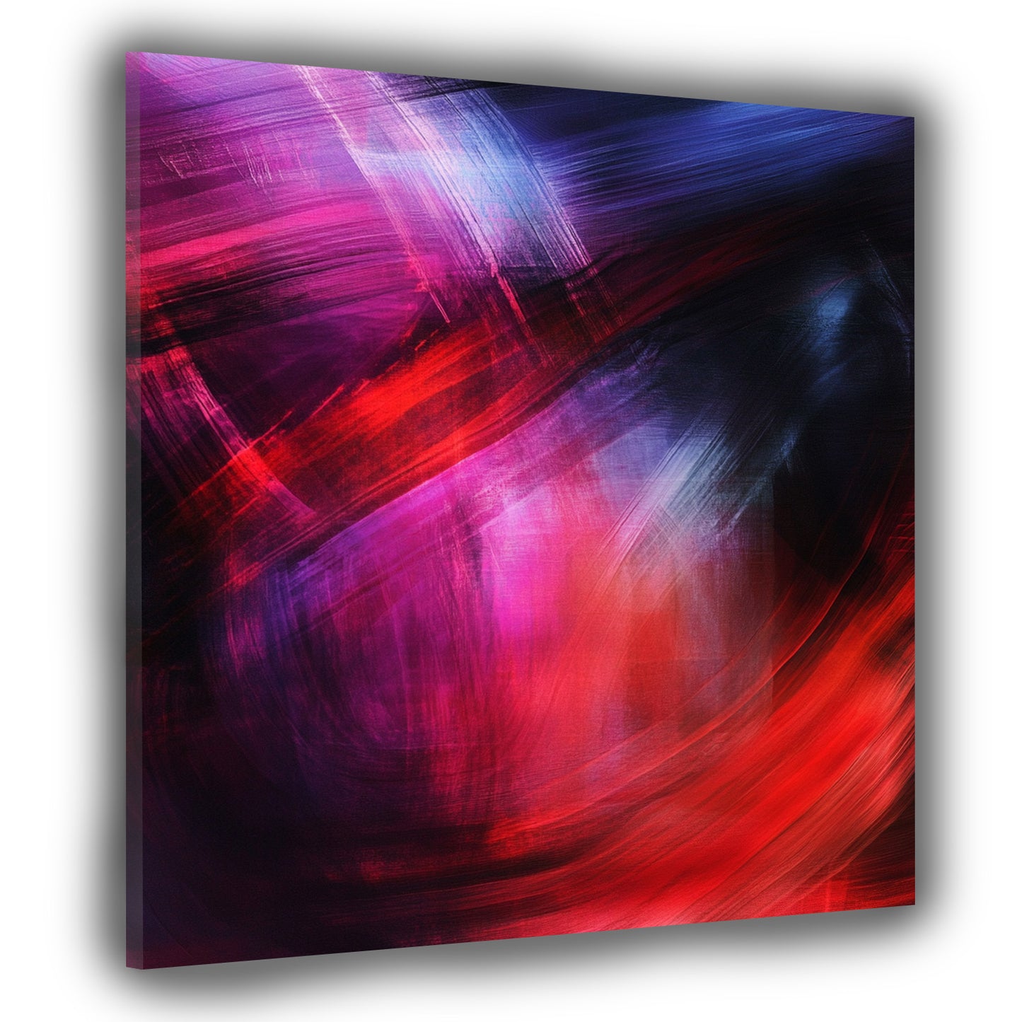 Leuchtende Linien auf dunklem Hintergrund Wandbild