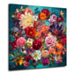 Leuchtender Blütenmix Farbenpracht Gartenblumen Wandbild