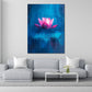 Lotusblume abstrakt Pink Blau Harmonie Wandbild