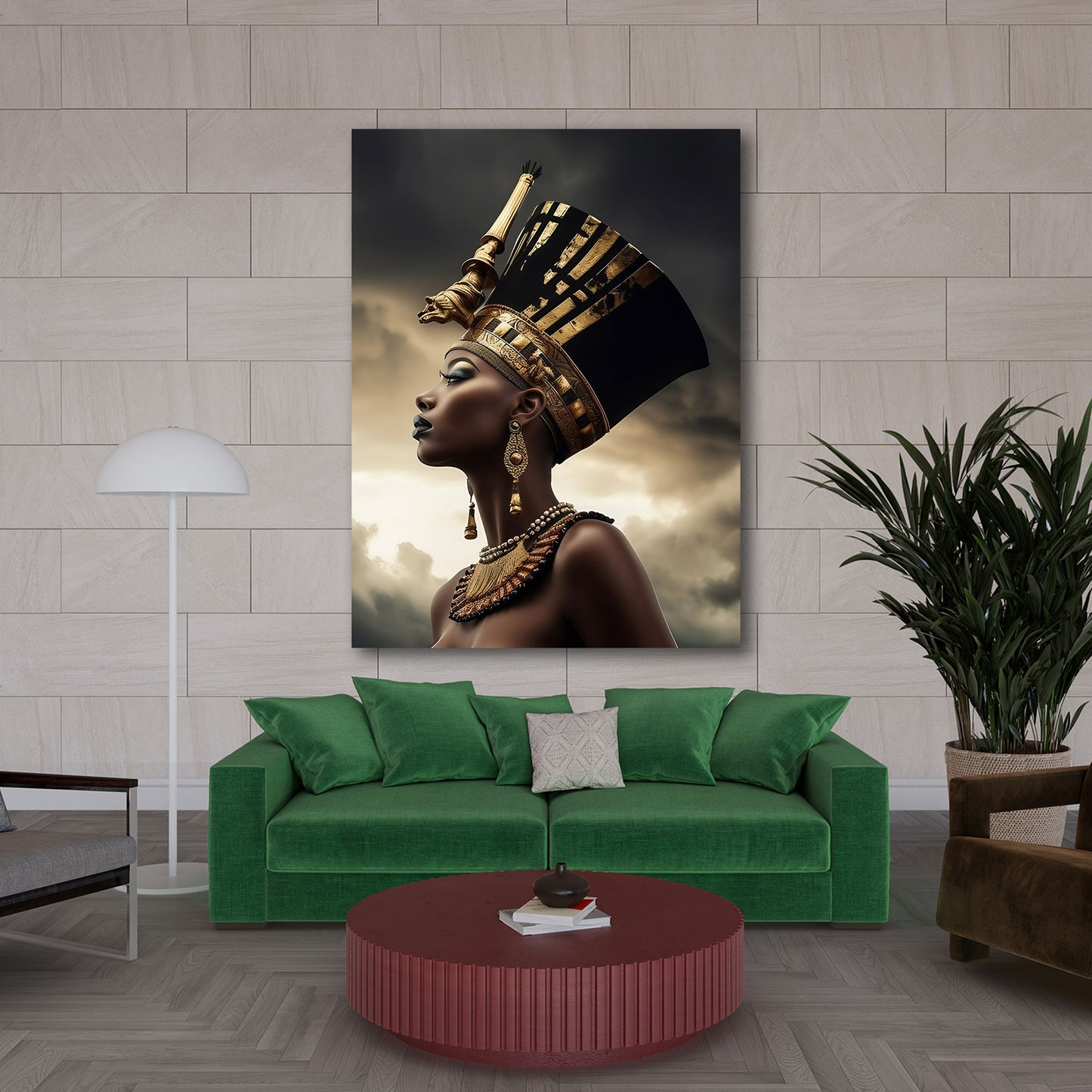 Kleopatra majestätische Königin aus Afrika Ägypten Antike Wandbild