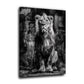 Majestätischer Löwe Monochrom Tiermotiv Wandbild