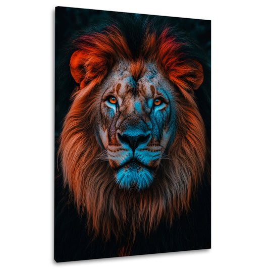 Majestätischer Löwe Wildtier Nahaufnahme Wandbild