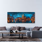 Detailansicht Marienplatz Wandbild mit Rathaus und Spiegelungen