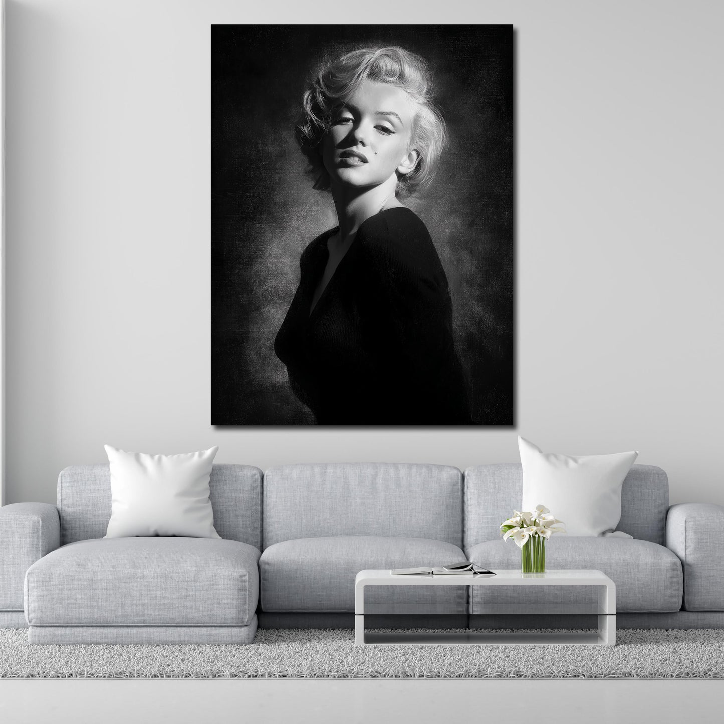 Marilyn Hollywood Legende im Vintage Stil Wandbild