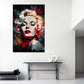 Marilyn modernes Gesicht in expressiver Kunst Wandbild