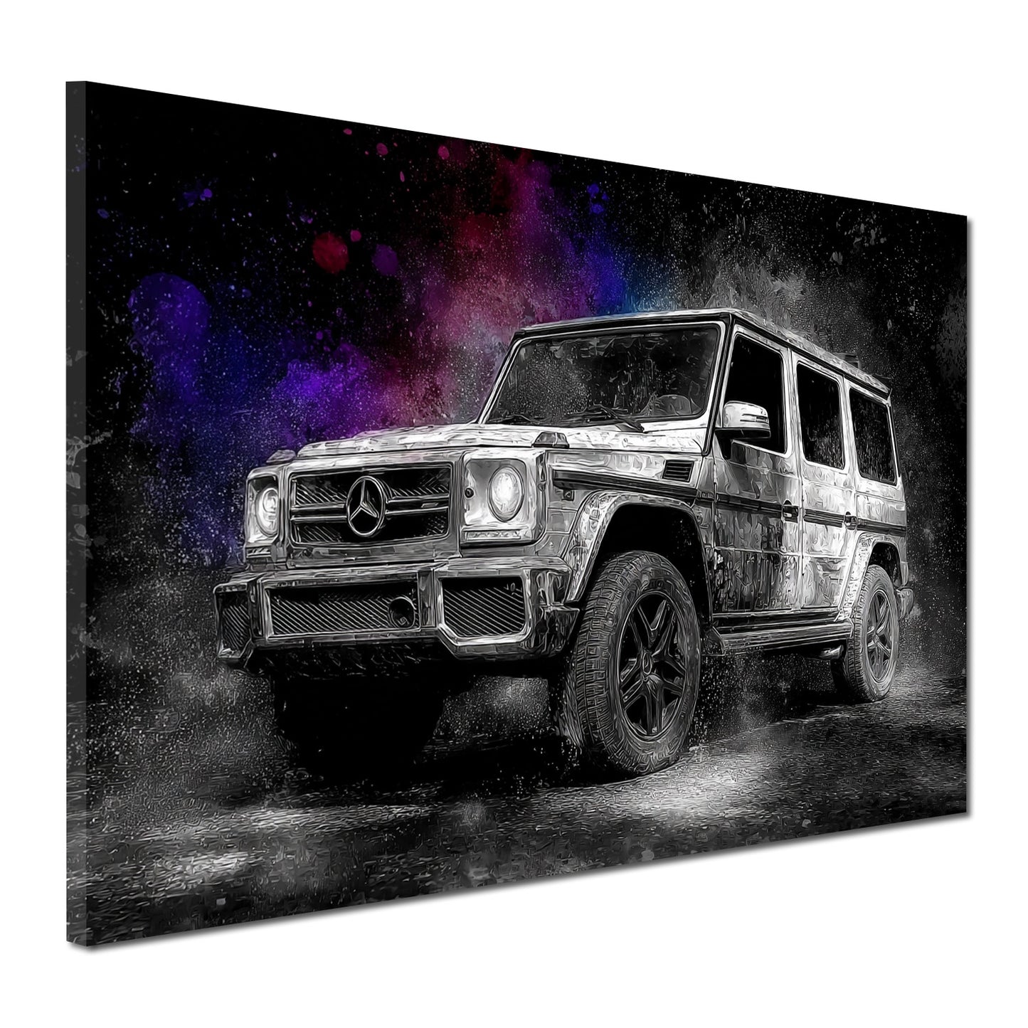 Mercedes G schwarz weiß Geländewagen Power Wandbild