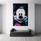 Mickey Graffiti Portrait Wandbild