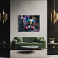 Buntes Street Art Wandbild als Blickfang im Wohnraum