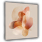Minimalistische Kunst Beige Orange Transparentlook Wandbild