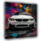 BMW Pop Art Auto Sportwagen Wandbild