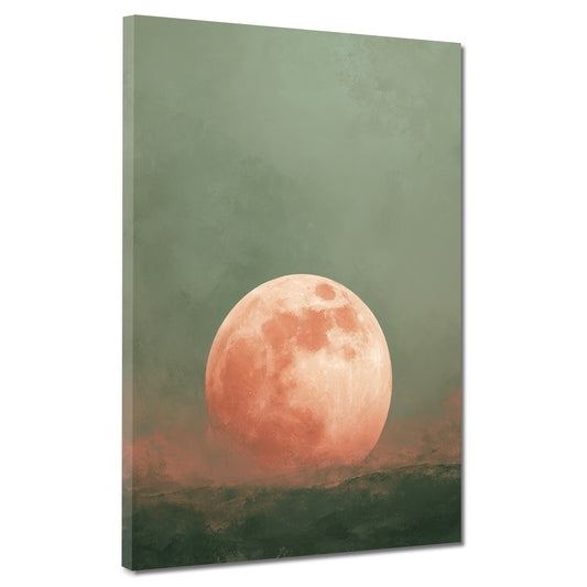 Minimalismus Mond in der Abenddämmerung Wandbild