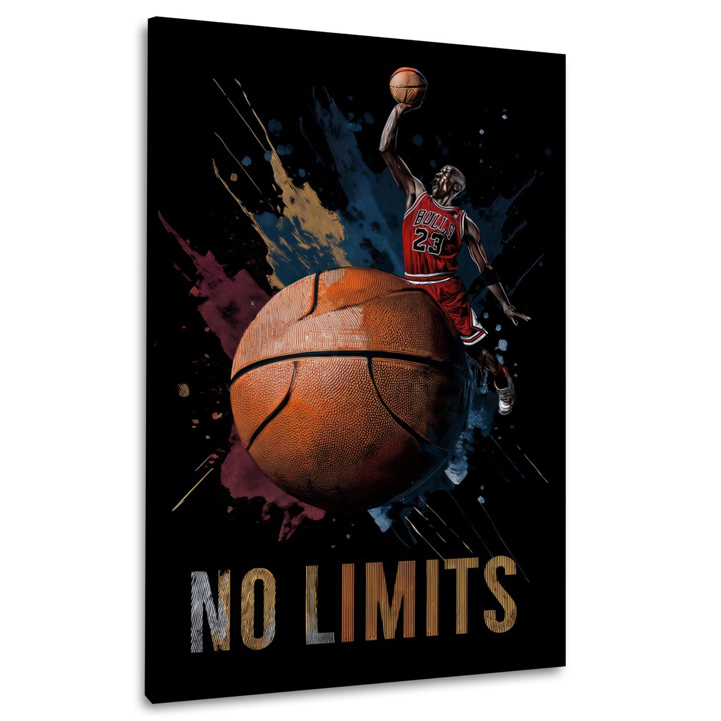 No Limits Basketballlegende Motivation Wandbild