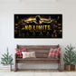 No Limits Wandbild im Fitnessraum