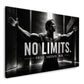 Wandbild No Limits mit Athlet in Schwarz Weiß