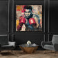 Pop Art Ali Boxer Ikone kraftvoll und modern Wandbild