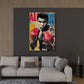 Pop Art Ali Boxer Ikone kraftvolles Statement Wandbild