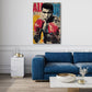 Pop Art Ali Boxer Ikone kraftvolles Statement Wandbild