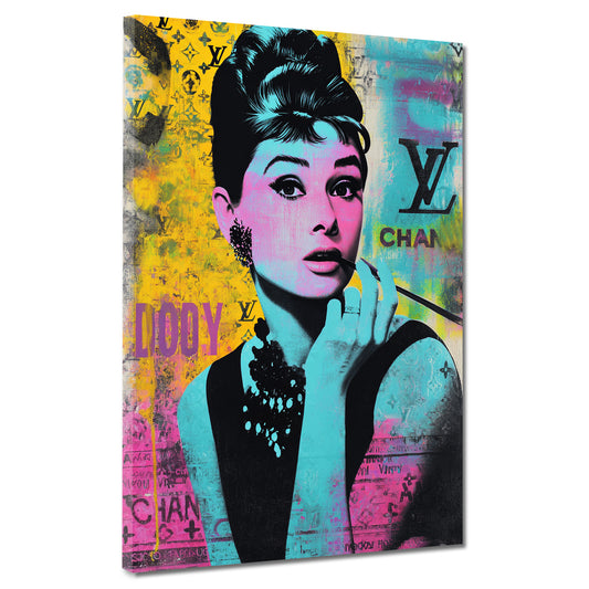 Pop Art Audrey Luxus Style Wandbild
