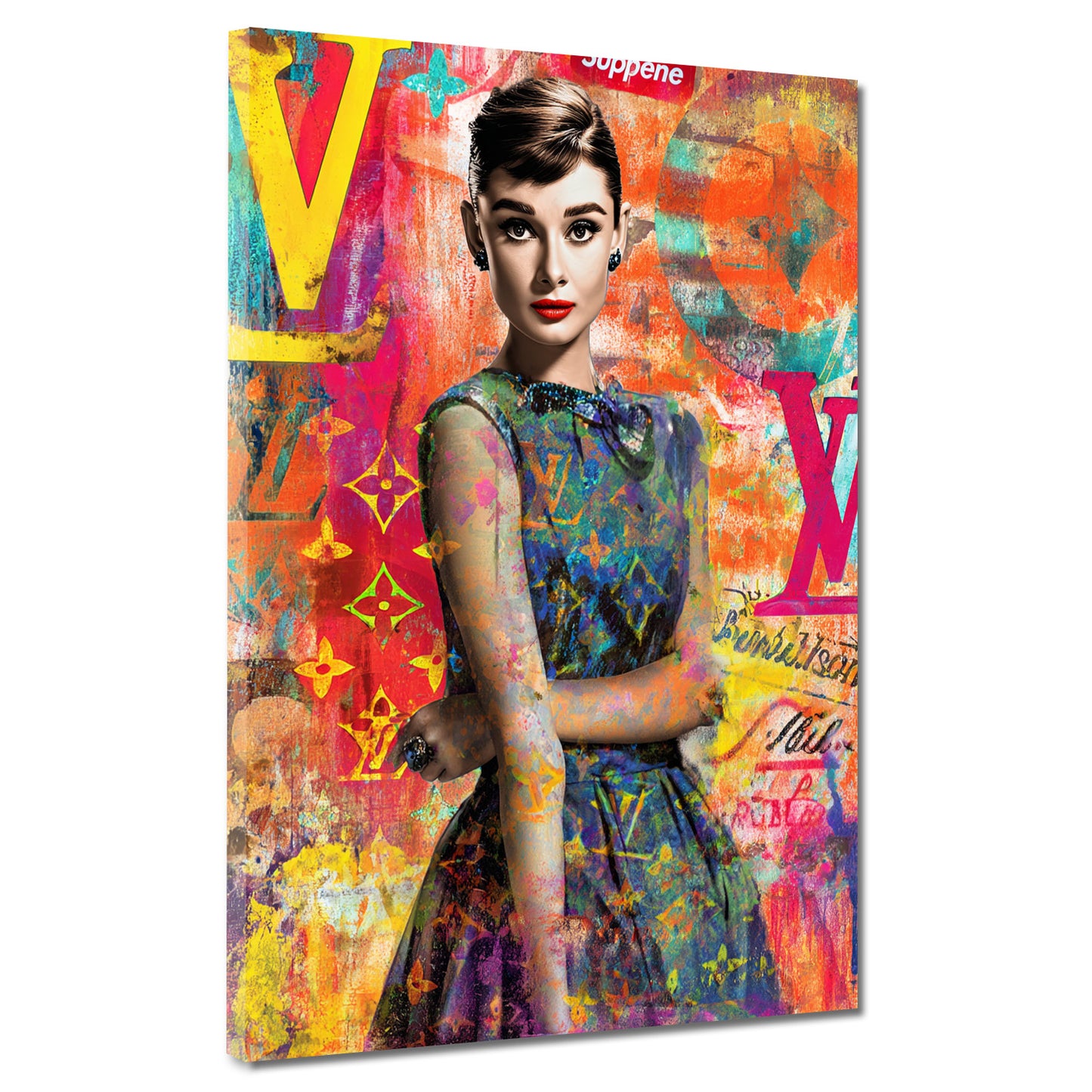 Pop Art Audrey Retro Mode Look Wandbild