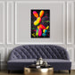 Pop Art Ballon Tier Splash Effekt kreatives Design Wandbild