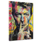 Pop Art Bowie Porträt Farbenpracht Wandbild