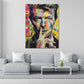 Pop Art Bowie Porträt Farbenpracht Wandbild