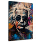 Pop Art Einstein mit Sonnenbrille abstrakt modern Wandbild