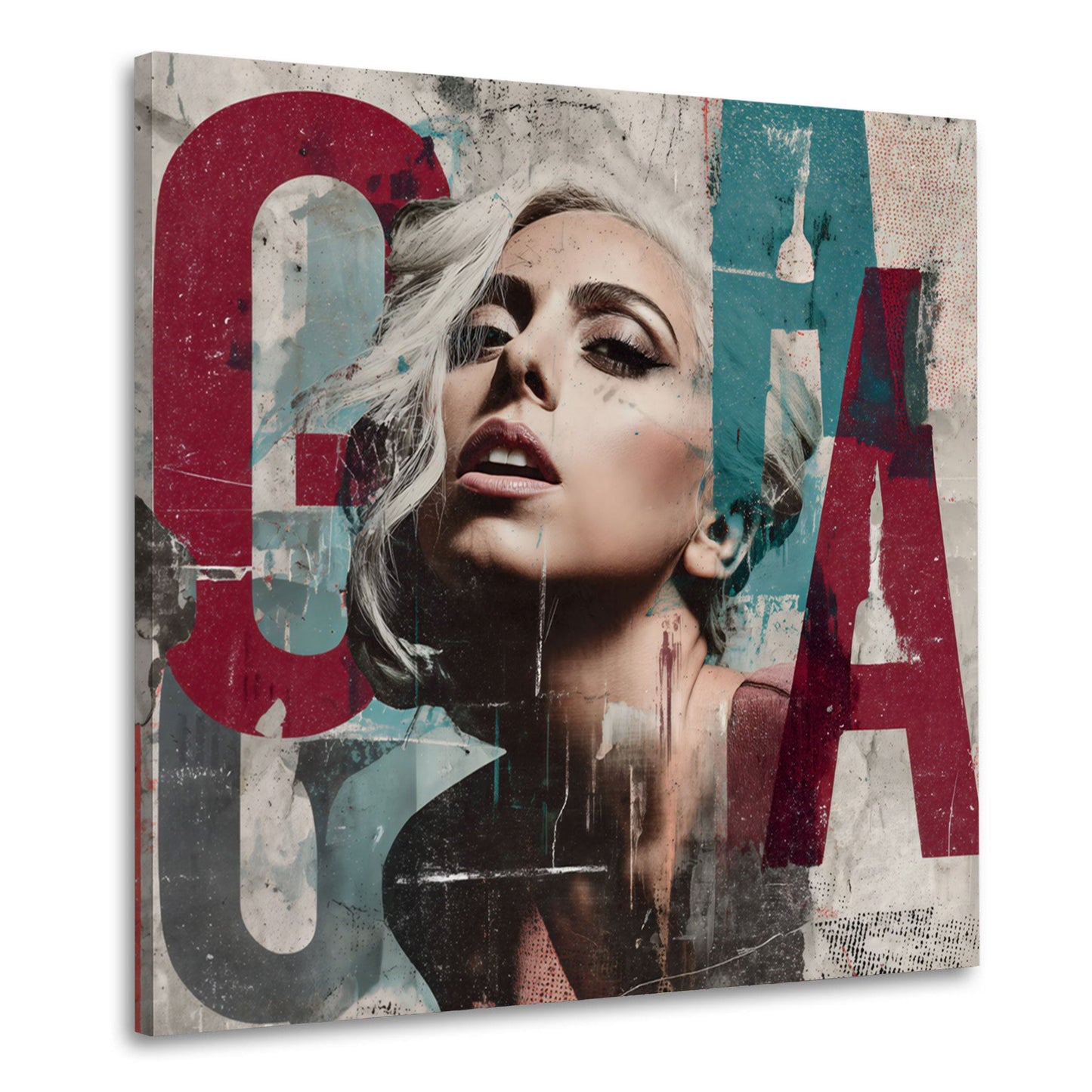 Pop Art Gaga Porträt Frau mit sinnlichem Blick Wandbild