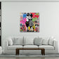 Pop Art Kinder Umarmung Liebe Collage Wandbild
