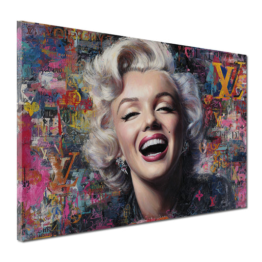 Pop Art Marilyn Luxury Collage Style Wandbild