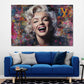 Pop Art Marilyn Luxury Collage Style Wandbild
