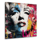 Pop Art Marilyn Porträt im modernen Magazin Stil Wandbild