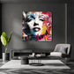 Pop Art Marilyn Porträt im modernen Magazin Stil Wandbild