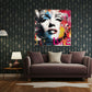 Pop Art Marilyn Porträt im modernen Magazin Stil Wandbild