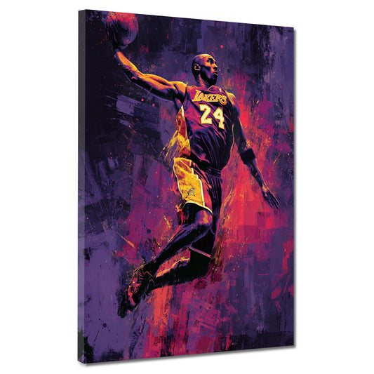 Pop Art Sportler Kobe Action Lakers Basketball Wandbild