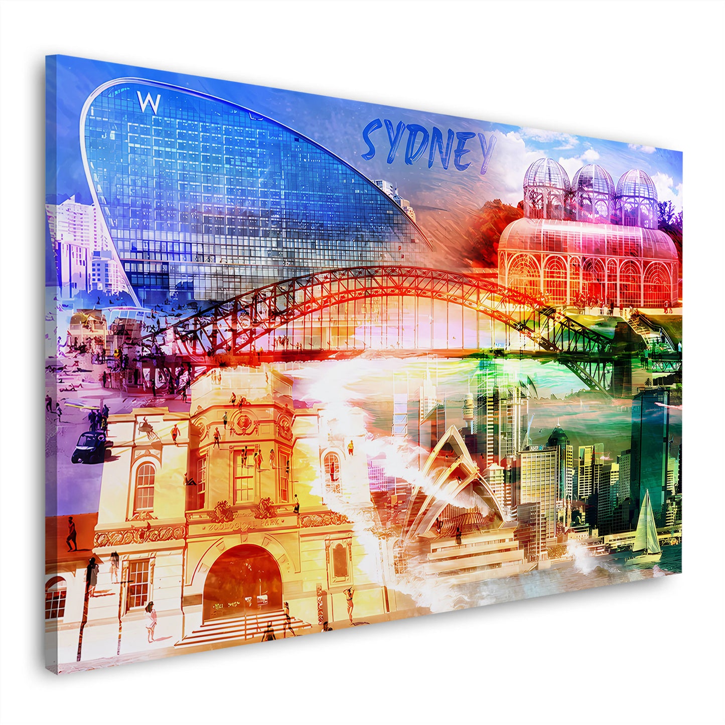 Pop Art Sydney Sehenswürdigkeiten Australien Küste Wandbild