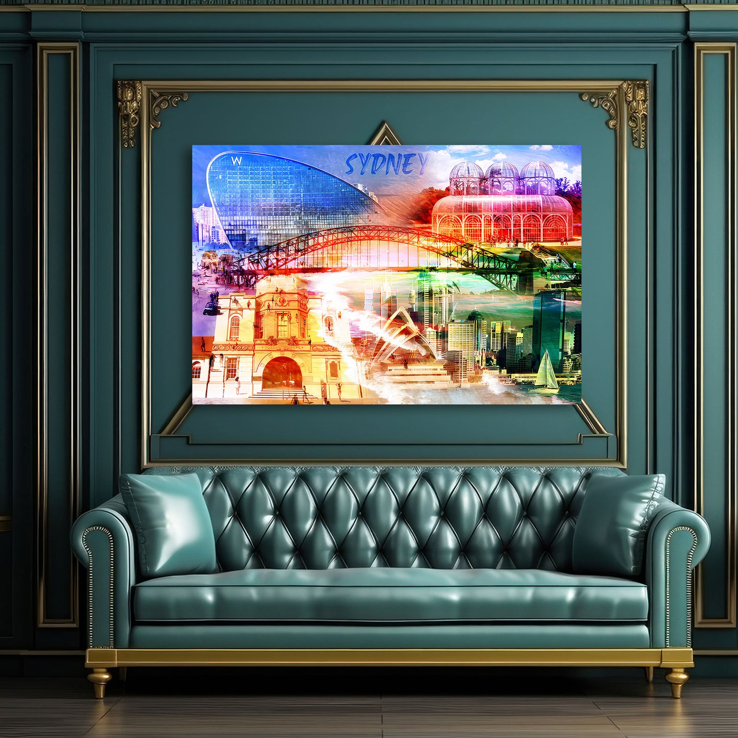 Pop Art Sydney Sehenswürdigkeiten Australien Küste Wandbild