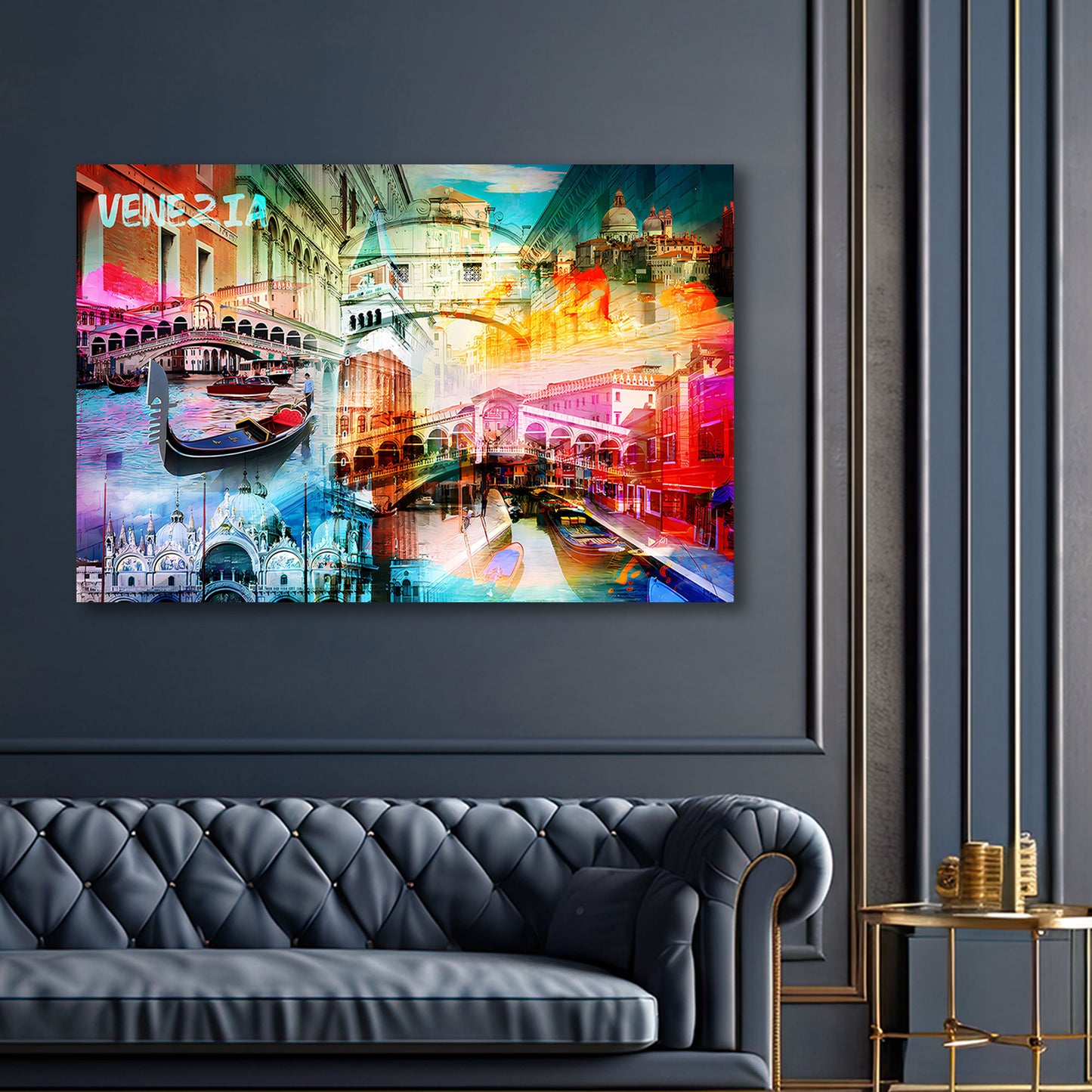 Pop Art Venedig Sehenswürdigkeiten Wasserstadt Wandbild