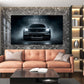 Porsche Sportwagen bei Nacht und Nebel Dream Big Wandbild