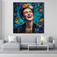 Porträt Frida Lachen Pop Art Ikone Wandbild