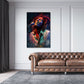 Reggae Sänger Marley Live Performance Mikrofon Pop Art Wandbild