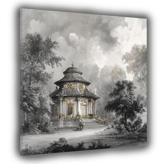 Rokoko Teehaus Sanssouci Garten Potsdam Wandbild