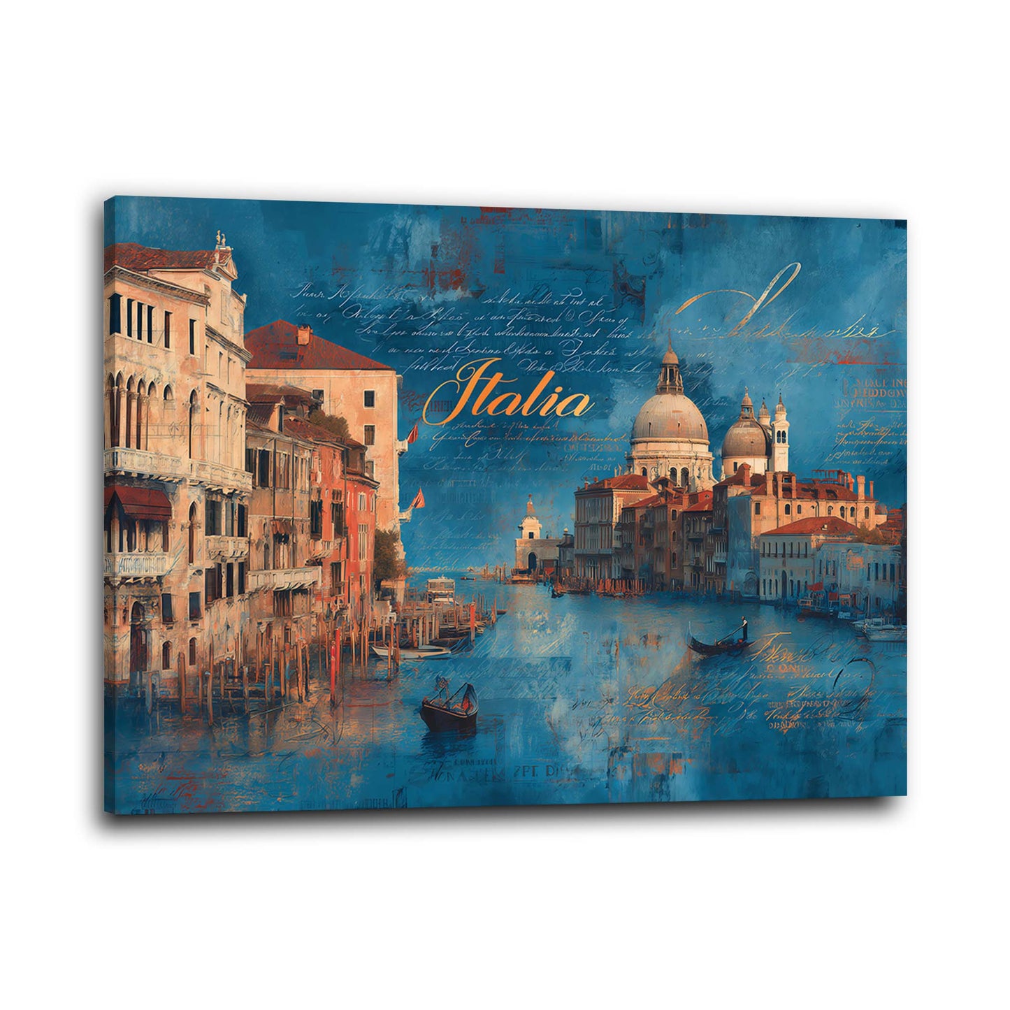 Romantische Lagune Italien venezianische Stadtansicht Wandbild